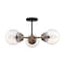 Nuvo Fixture, Semi Flush, 3-Light, Incandescent, 60W, 120V, B10, Candelabra, Bulb Count: 3 60/7123 - alternate 3